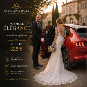 Chauffeur Privé Mariage pour 3 H